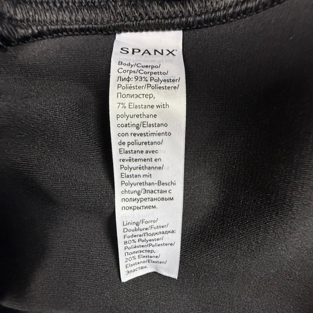 Spanx Faux Leather Joggers Womens Large Black High Waisted Pocket Pants 20283R - Picture 12 of 15